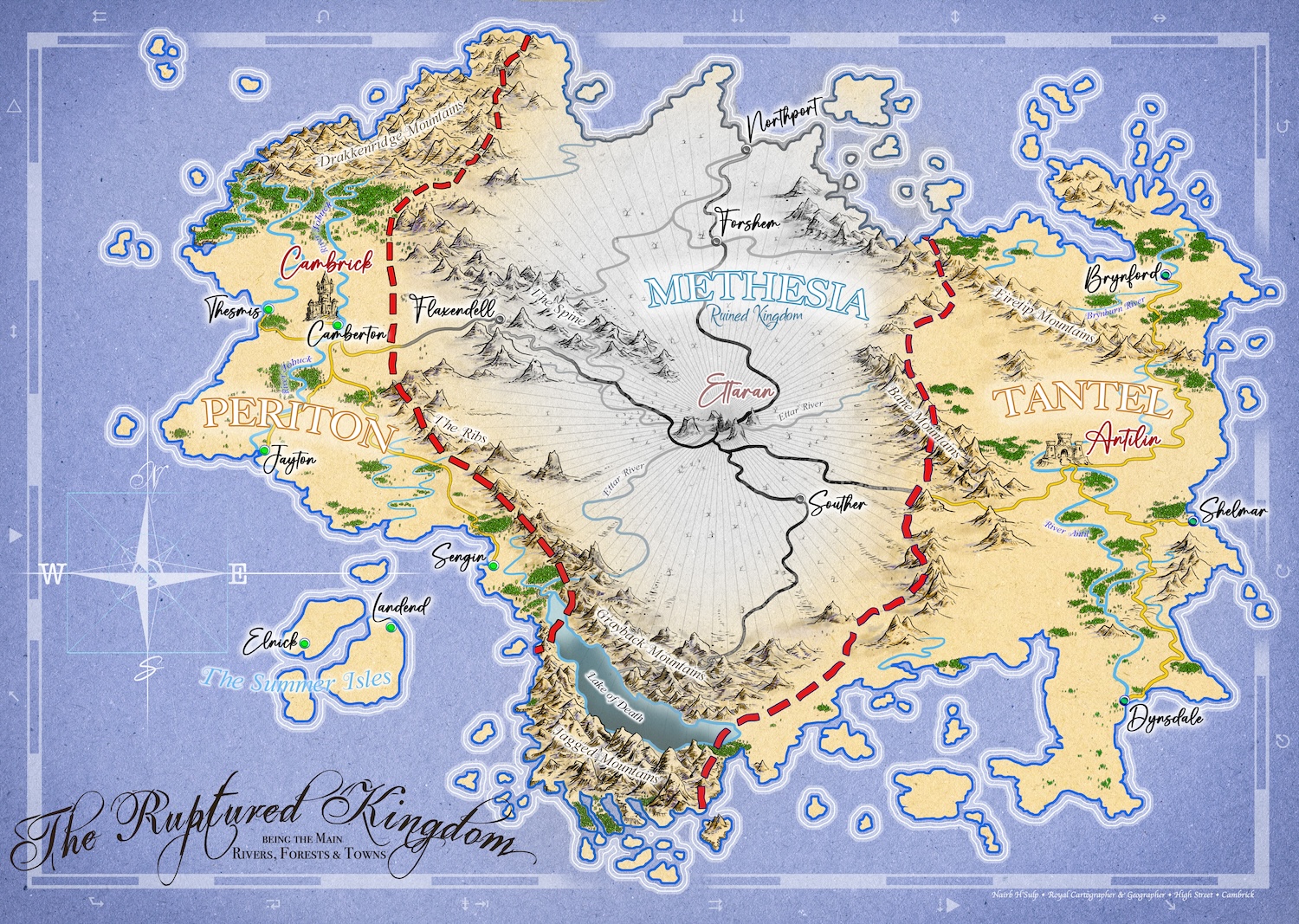 The Ruptured Kingdom Map color Web